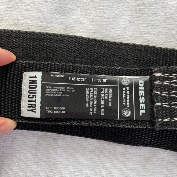 Diesel Long Belt One Size Fits All - Picture 3 of 7